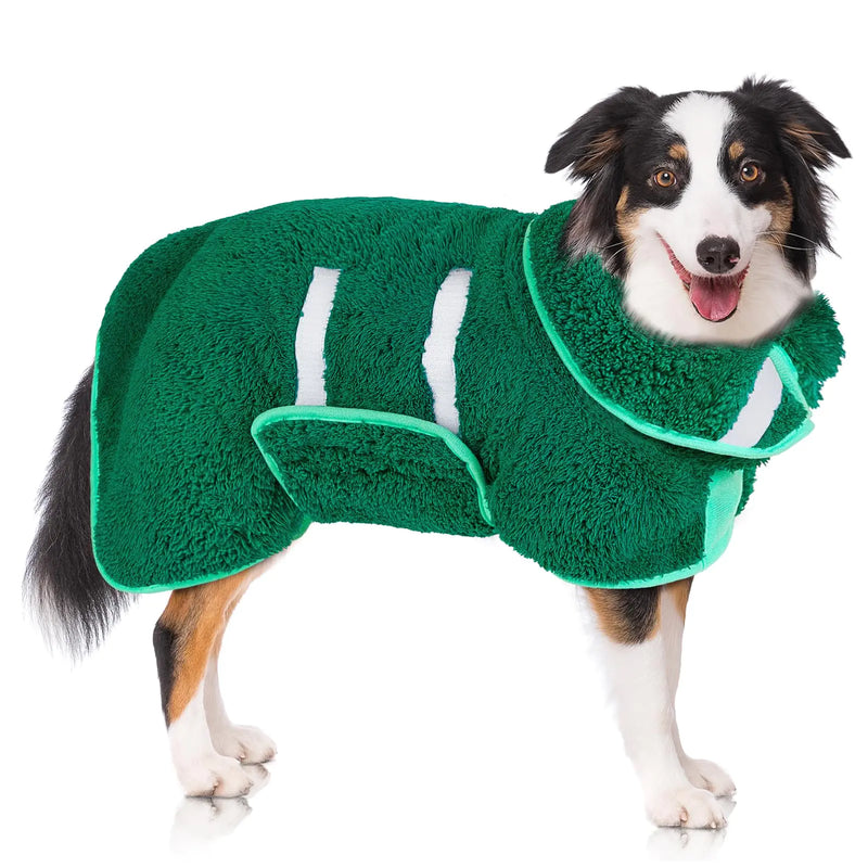 Fleece Dog Bathrobe